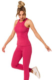 Ribbed Top with Stylish Deep Cutouts Front and Back Lailacart