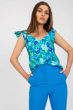 Straight Cut Heart Neckline Top with Decorative Ties Lailacart
