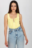 Strapless Summer T-Shirt with Laced Neckline Lailacart