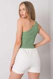 Stylish One-Shoulder Ribbed Top for Everyday Wear Lailacart