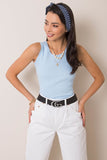 Summer-Ready Cotton Sleeveless Round Neck T-Shirt Lailacart