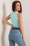 Summer-Ready Cotton Sleeveless T-Shirt with Round Neckline Lailacart