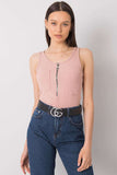 Summer Zip Pocket T-Shirt with Round Neckline & Straps Lailacart