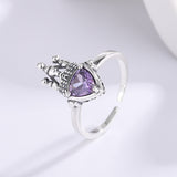 925 Sterling Silver Castle Love Ring