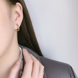 Rainbow Large Earrings Personality Color Earrings Female