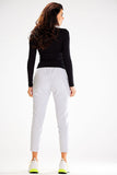 Fitted Adjustable Waist Pants with Side Pockets