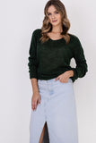 Lightweight Transparent Sweater with Raglan Sleeves