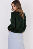 Lightweight Transparent Sweater with Raglan Sleeves
