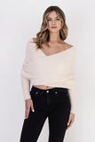 Chic Soft Bristle Yarn Sweater with Versatile Styling Options