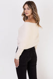 Chic Soft Bristle Yarn Sweater with Versatile Styling Options