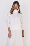 Classic Turtleneck Sweater with Ribbed Trims