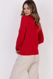 Heart-Shaped Slim Sleeve Sweater in Cozy Ribbed Knit