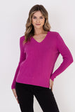 Heart-Shaped Warm Sweater with Slim Sleeves - Essential Basic