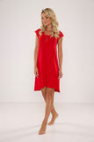 Elegant Lace-Trimmed Women's Nightgown for Comfort & Style