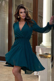 Elegant Chiffon Dress with Heart-Shaped Neckline