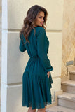Elegant Chiffon Dress with Heart-Shaped Neckline
