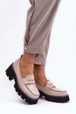Eco Leather Women's Moccasins with Decorative Strap & Studs