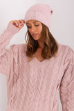 Elegant Winter Hat with Smooth Texture & Decorative Pearls
