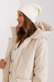 Elegant Winter Hat with Pearl Accents and Smooth Texture