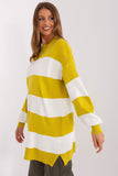 Cozy Striped Long Sweater for Everyday Style