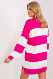 Cozy Long Striped Sweater for Everyday Style