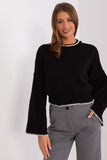 Cozy Waist-Length Acrylic Sweater for Casual Style