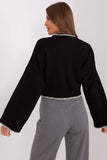 Cozy Waist-Length Acrylic Sweater for Casual Style