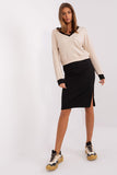 Casual Heart Neckline Blouse and Strapless Dress Set