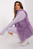 Soft Polyester Fur Vest with Pockets for Everyday Wear