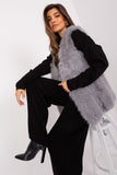 Soft Polyester Fur Vest with Pockets for Everyday Wear