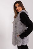 Soft Polyester Fur Vest with Pockets for Everyday Wear