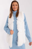 Elegant Faux Fur Vest with Pockets for All Seasons