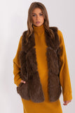 Elegant Fur Vest with Pockets for Year-Round Wear