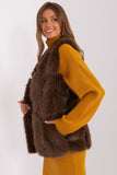 Elegant Fur Vest with Pockets for Year-Round Wear