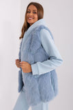 Elegant Fur Vest with Slip Pockets for Every Occasion