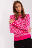 Elegant Long Sleeve Sweater with Decorative Cuff Buttons