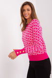 Elegant Long Sleeve Sweater with Decorative Cuff Buttons