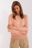 Elegant Long Sleeve Sweater with Button Cuffs and Print