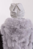 Warm Women's Knit Winter Hat with Decorative Applique