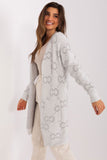 Versatile Long Sleeve Cardigan with Pockets and Print