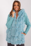 Elegant Hooded Fur Vest with Pockets for All Occasions