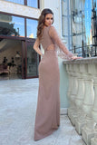 Elegant Asymmetrical Sequin One-Shoulder Dress with Slit