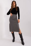 Charming Peplum Knit Midi Skirt for Any Occasion