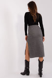 Charming Peplum Knit Midi Skirt for Any Occasion
