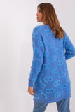 Casual Long Sleeve Cardigan with Pockets and Textured Fabric