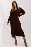 Elegant Midi Dress and Cardigan Set for Everyday Wear