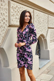 Convertible Dress with Buff Sleeves and Layered Neckline