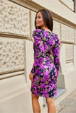 Convertible Dress with Buff Sleeves and Layered Neckline