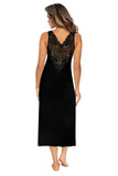 Lace-Trimmed Bardot Chemise with Floral Embroidery