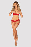 Seductive Red Ingridia Set with Spicy Open Cut Design